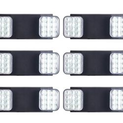 1228: New LED Emergency Lights with Battery Backup, Two Head Adjustable Commercial Emergency Lights, UL Listed, AC 120/277V, Hardwired Emergency Exit 