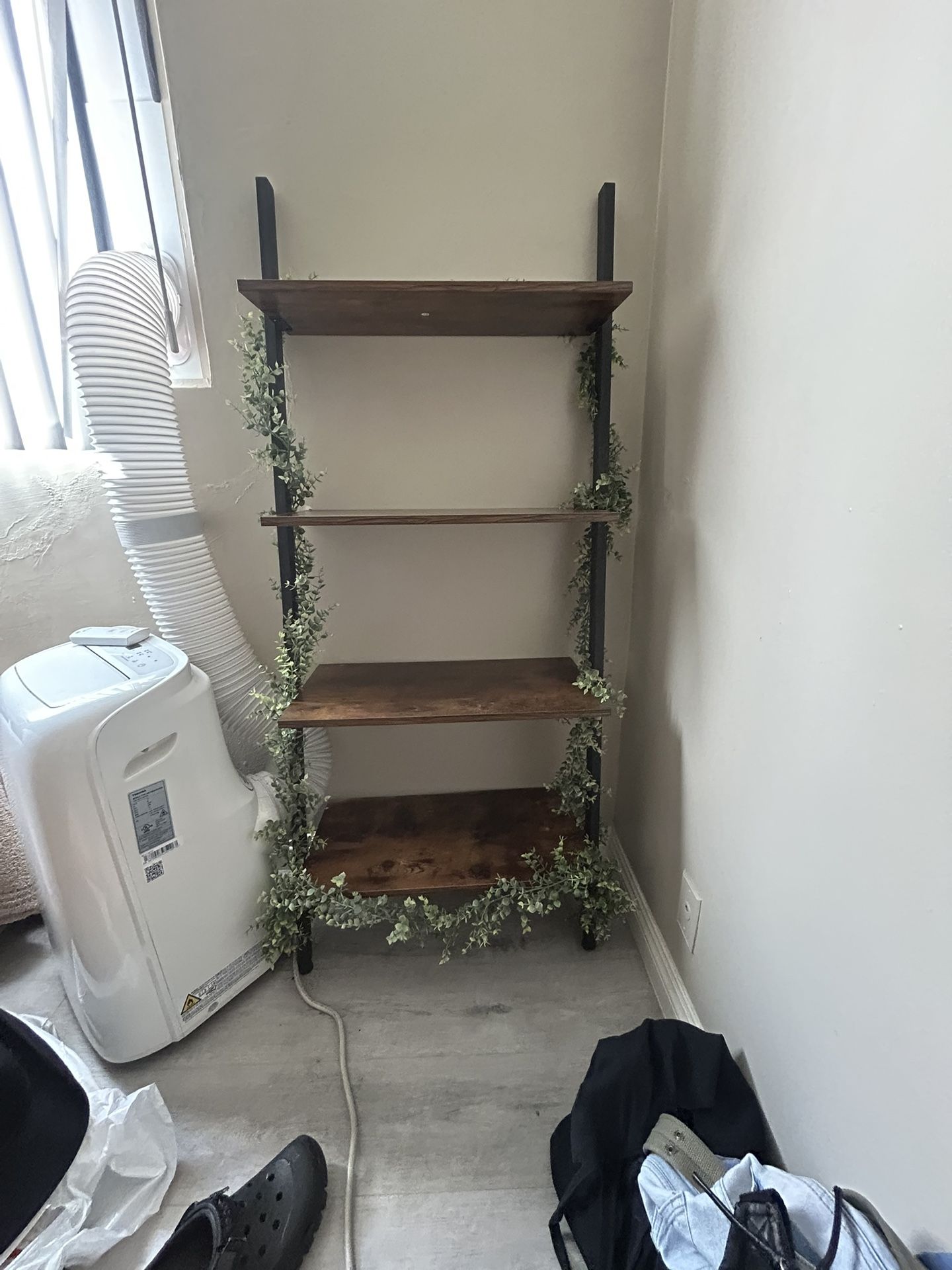 Shelf With Fake Plants