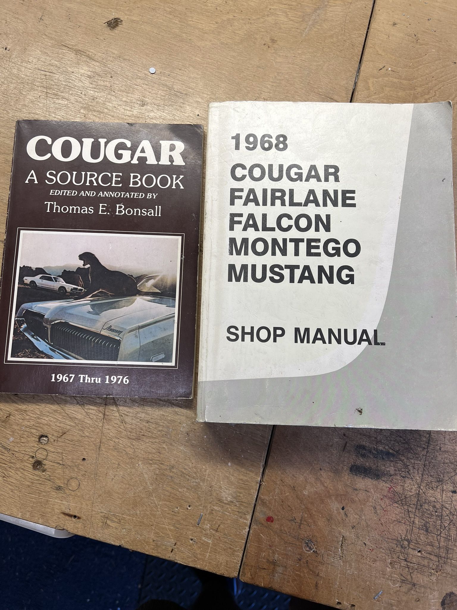1968 And Other Years Ford Mercury Factory Shop Manual Includes Cougar Source Book