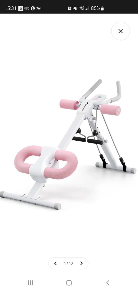 Merach
Ab Trainer Core & Abdominal Trainers AB Workout Machine Home Gym Strength Training Waist Cruncher Core Toner Buttocks Shaper with LCD Monitor