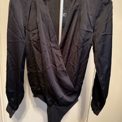 Abercrombie & Fitch Satin Thong Bodysuit- Size S