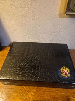 Alligator leather jewelry box for men