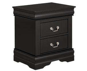 Bed night stands black 2 set