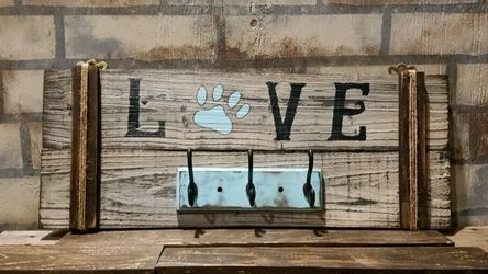 Handcrafted rustic wood signs