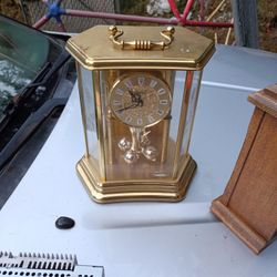 Vintage Dunhaven Westminster Brass Mantle Clock