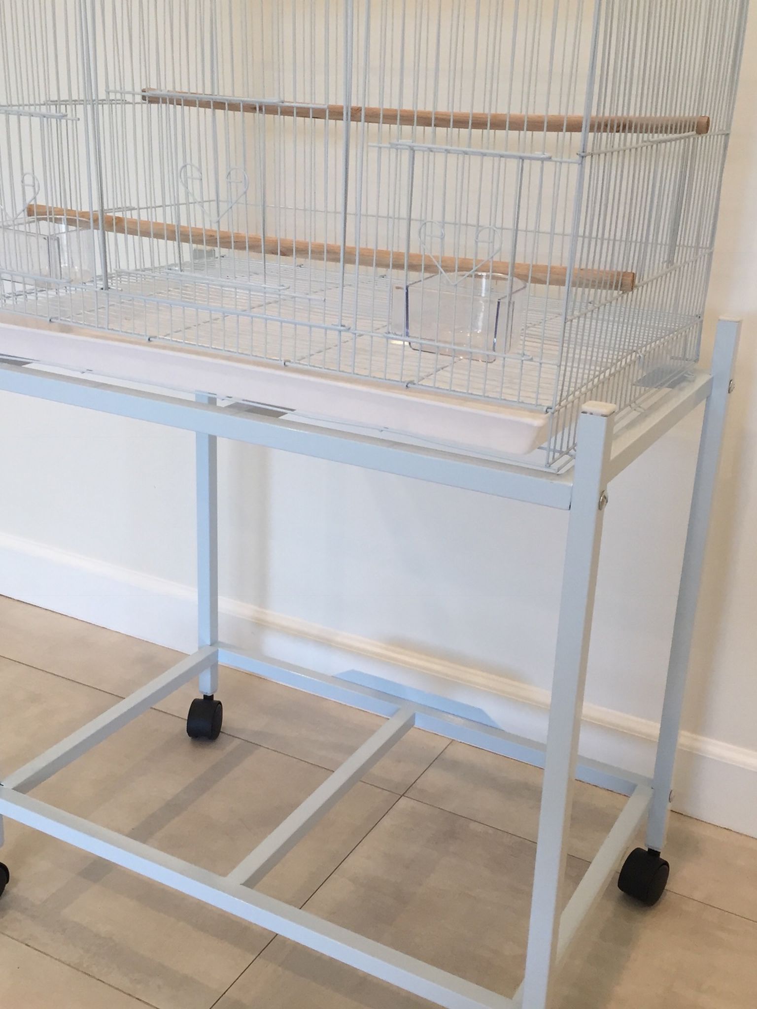 Rectangular Bird Cage With Stand On Wheels BRAND NEW