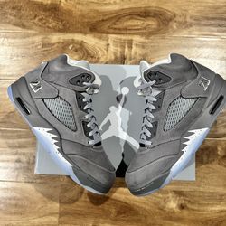 Air Jordan Retro 5 Wolf Grey Sz 10