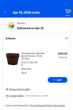 Wood Planters New! - 6 Available!