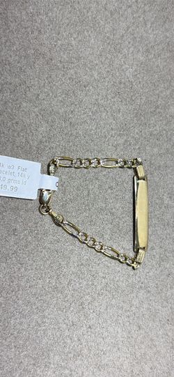 Gold baby ID bracelet
