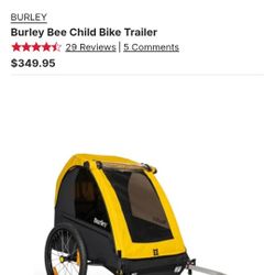 New Burley Bike Trailer 