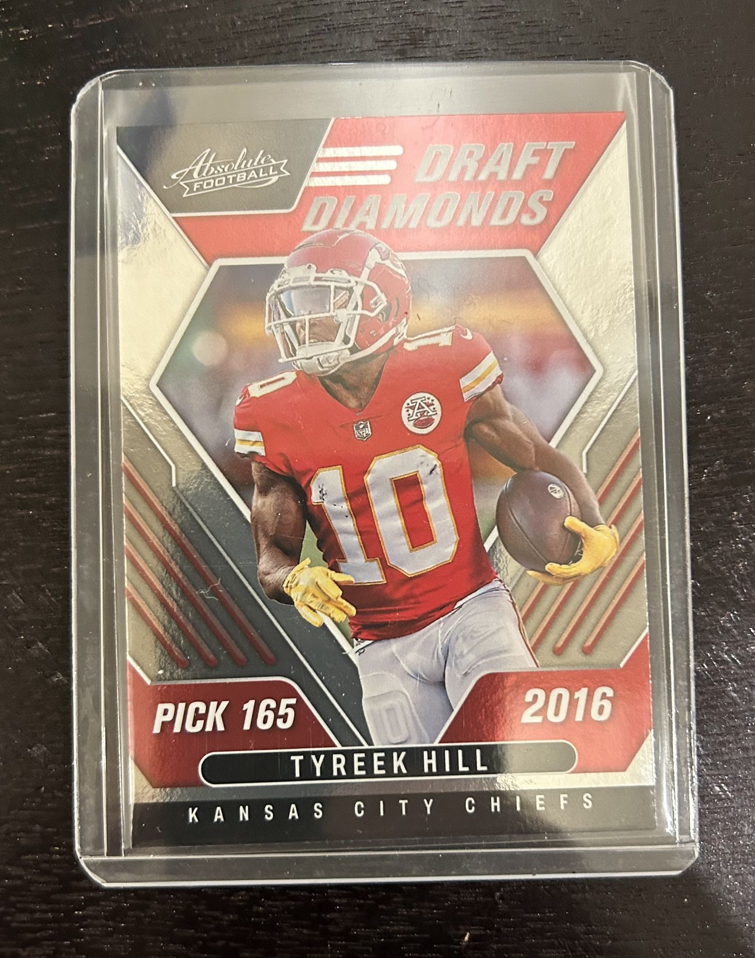 2022 Absolute # DD-16 TYREEK HILL Draft Diamond 2016 Pick 165 Kansas City  Chiefs