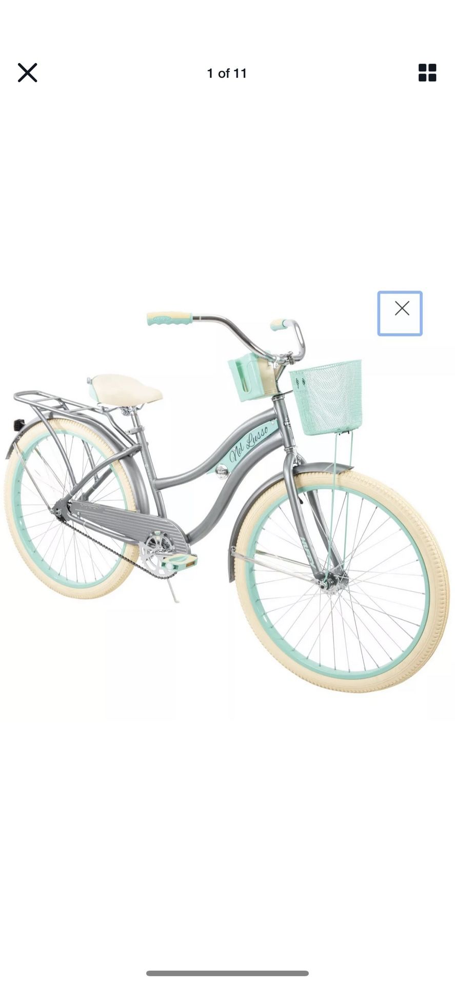 Huffy Nel Lusso Classic Cruiser Bike with Perfect Fit Frame Women's Gray 26" BRAND NEW in BOX. Unopened. Factory Sealed.