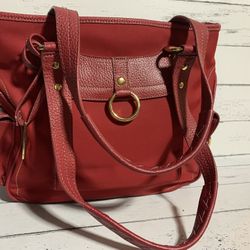 Maxx New York red shoulder bag tote purse