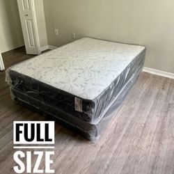 NEW Mattress Full Size With Box Spring // Offer  🚚