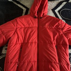 Tommy Hilfiger Puffer Jacket Lg Red 