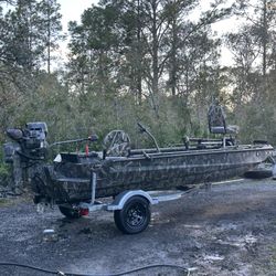 2017 Excel Excel F4 1854 shallow water mud boat HDR 37efi mud Buddy With Reverse