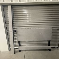 Queen Sized Upholstered Bed Frame - Gray 