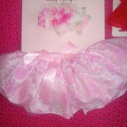 Brand New Baby Tutu And Headband BEBE Baby Boutique