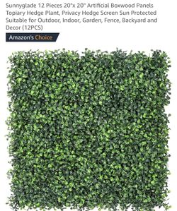 Artificial Boxwood Hedge Panels