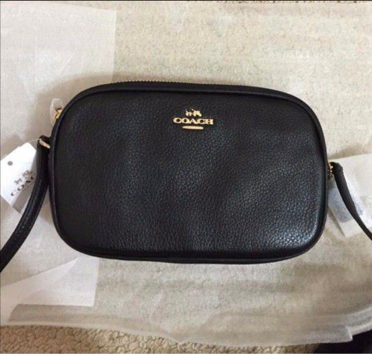Coach Black Jamie Sadie Designer Camera Bag Purse Wristlet Handbag Clutch