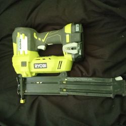 Like New Ryobi 18V Airstrike Finish Nailer 