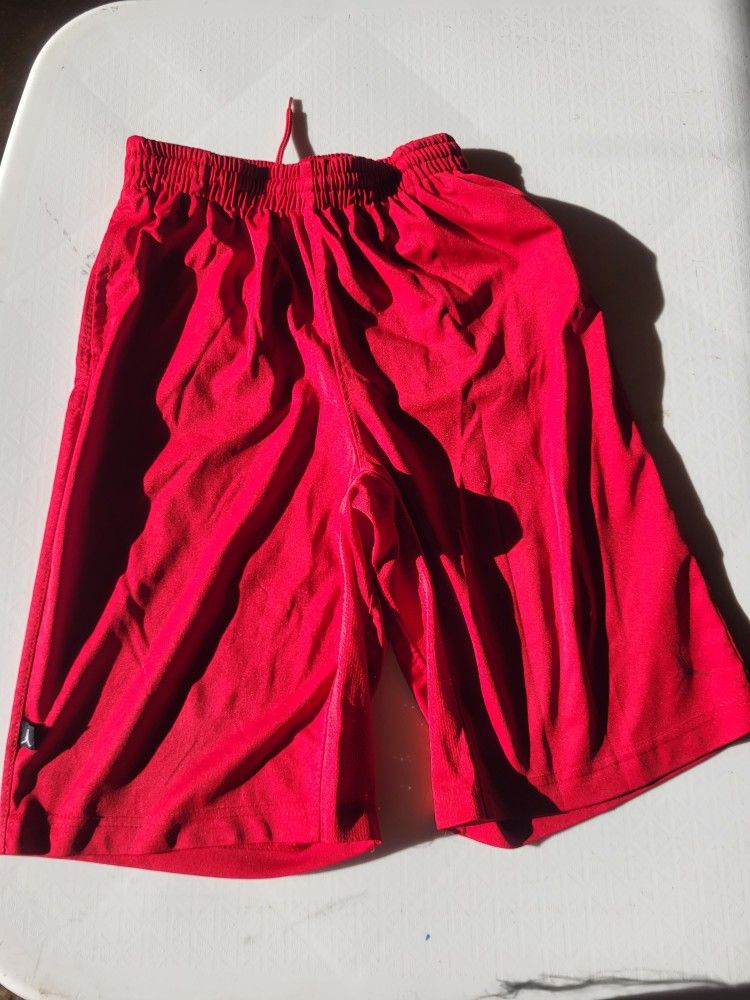 Boys Large AND1 red basketball shorts Lot 03
