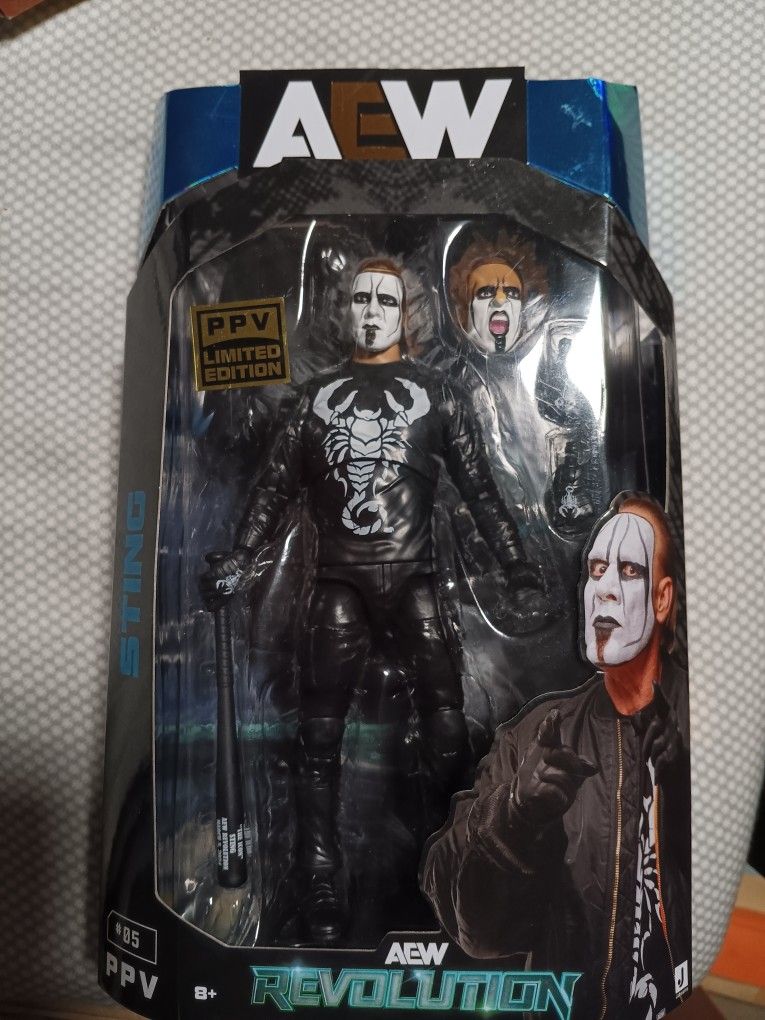 AEW Wrestling Action Figure STING NEW