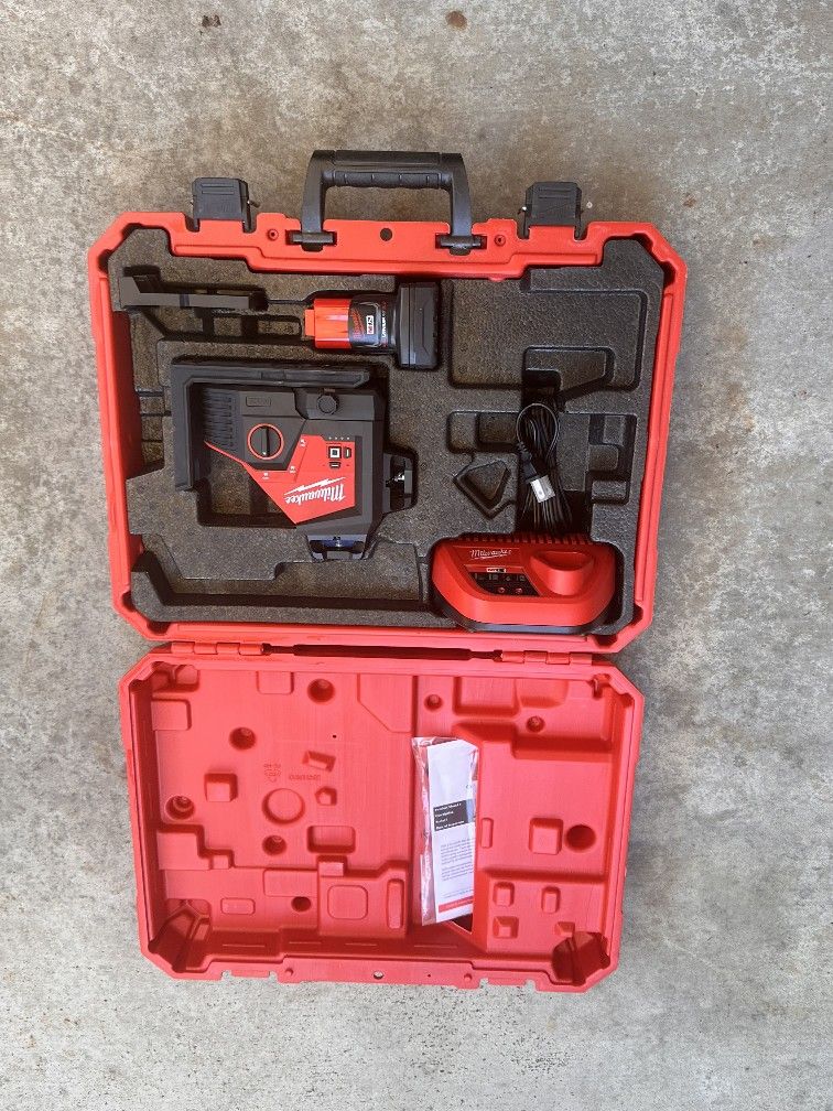 Milwaukee M12 Laser Level 360 Laser With Battery And Charger Model 3632-20