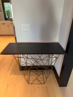 Set of 2 Marble Top Console Tables