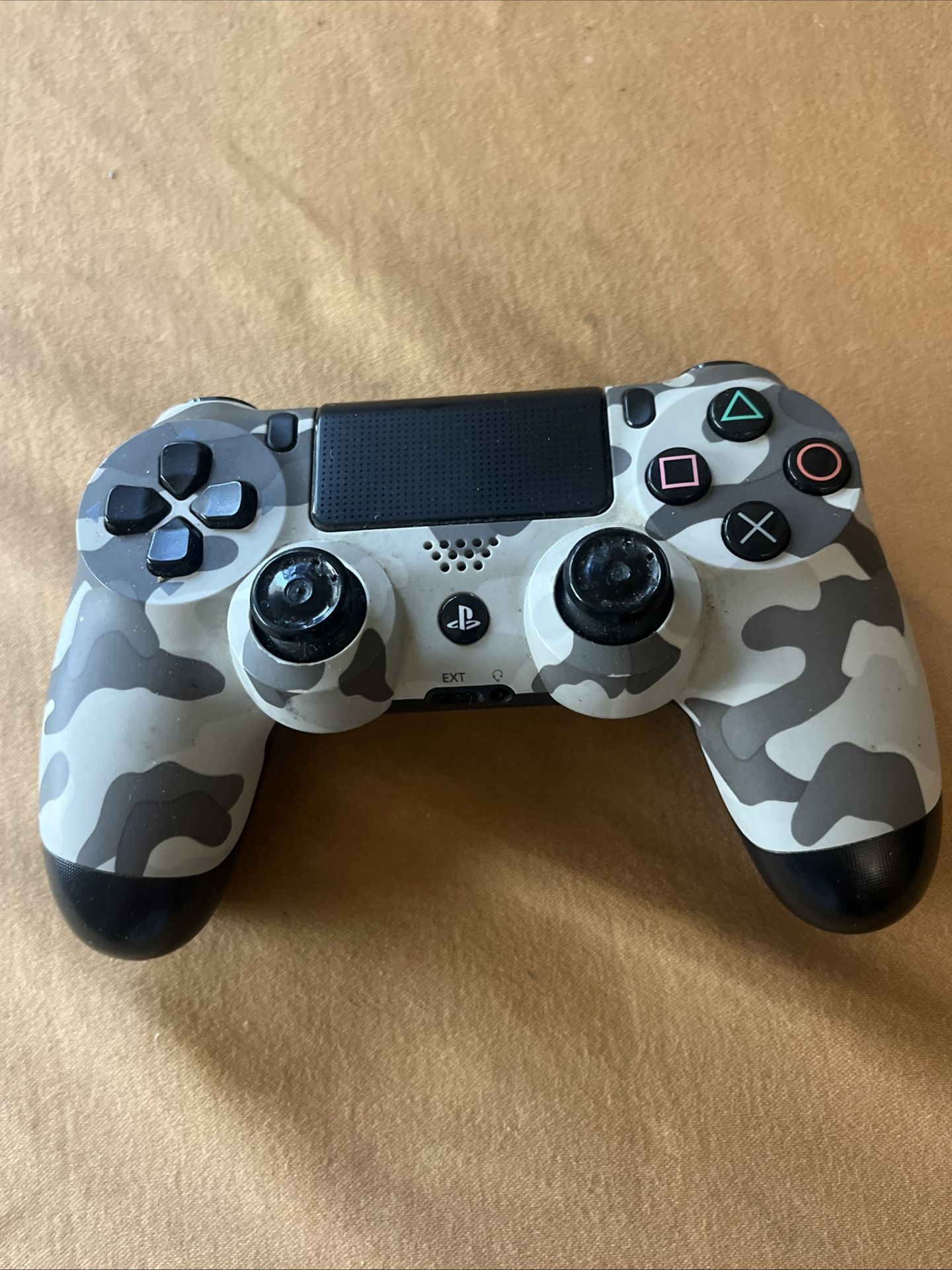 Sony PlayStation 4 PS4 Wireless Controller White / Black Camouflage - Tested