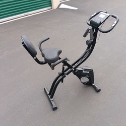 Black Dispank Foldable Stationary Exercise Bike