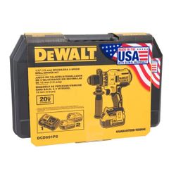 DEWALT XR 1/2-in 20-volt max Variable Speed Brushless Cordless Hammer Drill 2 -Batteries