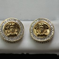 Diamond Stud Earrings Medusa 