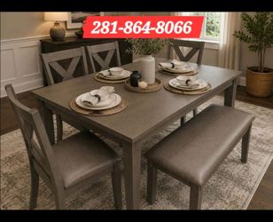 New  grey 6pc dining set