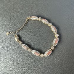 Virgin Mary Gold Plated Bracelet 