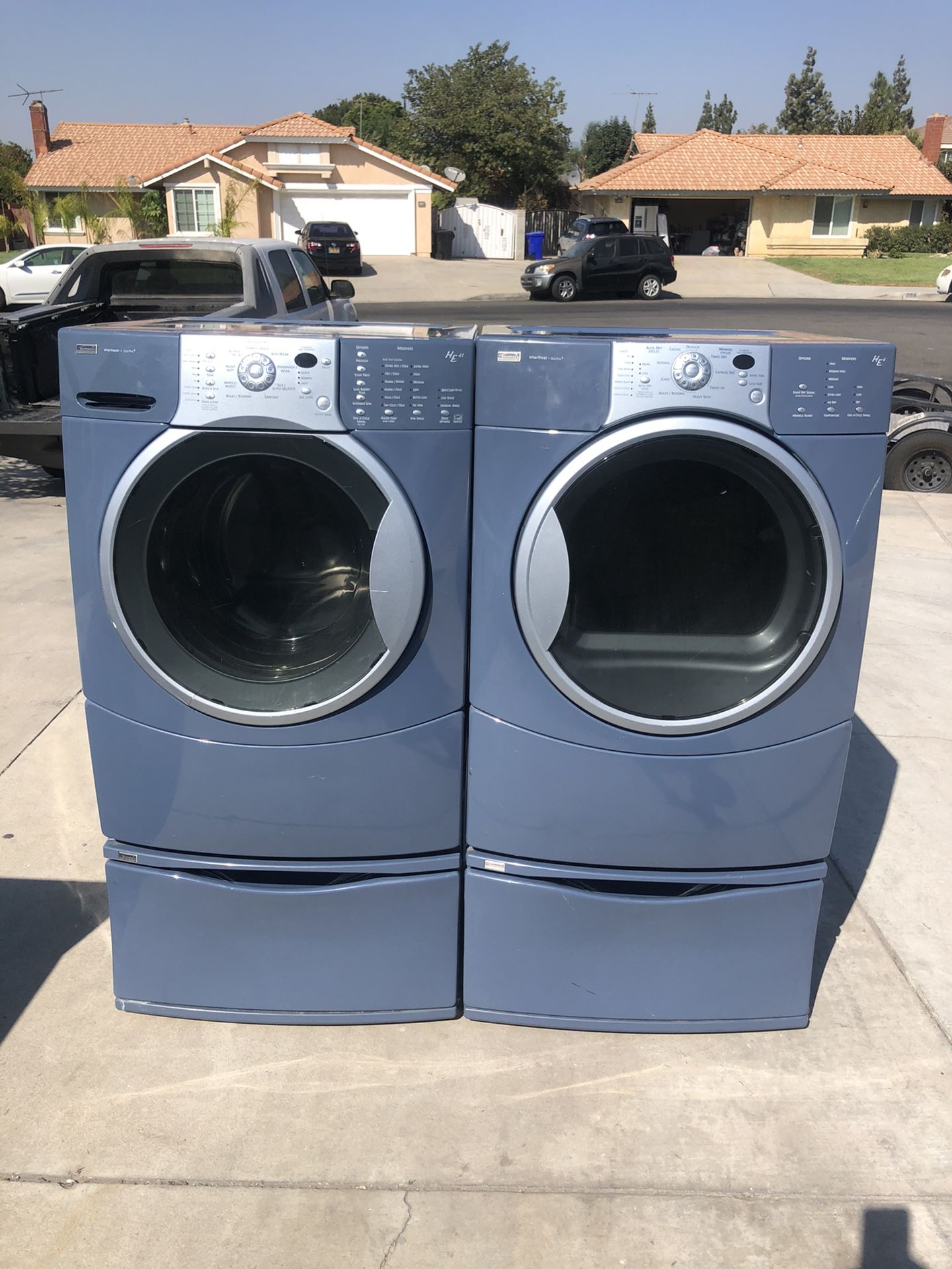 Kenmore elite washer and dryer gas heavy duty super capacity plus good condition deliver and installation available