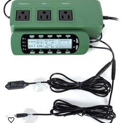 Reptile Zoo Hygrometer/thermostat Controller Light Timer