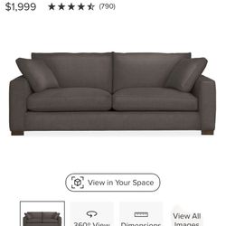 Room & Board Sofa 88”
