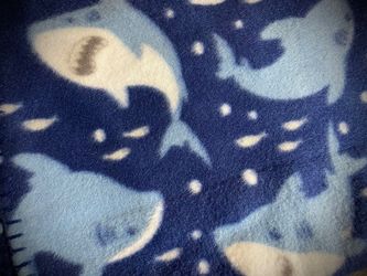 Brand New Comfort Bay For Kids 50” x 60” Fleece Shark Throw Blanket. 