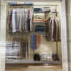 Closetmaid 4 shelves shelftrack wire closet organizer system home & office #947