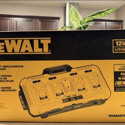 DEWALT 12V/20V/60V MAX 4-Port Lithium-Ion Fast Battery Charger (new In Box) 