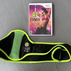 Zumba Fitness  Game Complete & Fitness Belt! Nintendo Wii Strap