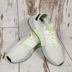 Adidas Women's Deerupt Runner Blutin/Ashgre/Hirey CG6094 Size 9