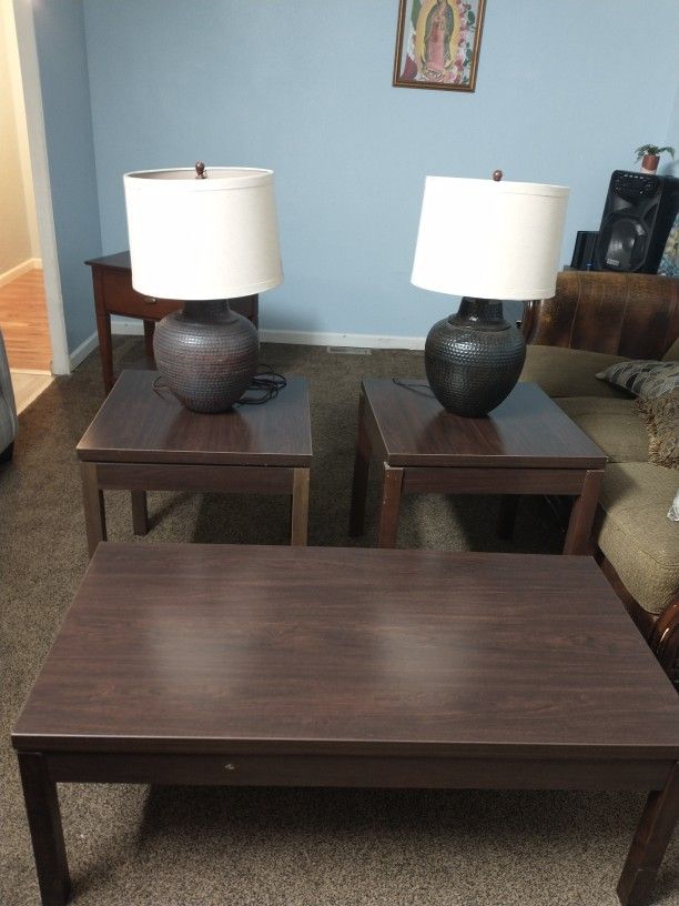 Coffe Table And SIde Table And Laps 