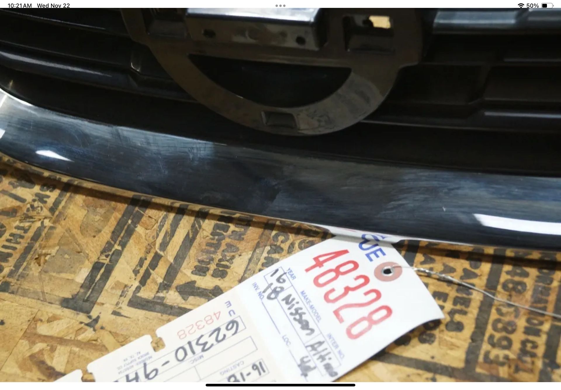 2016 2018 NISSAN ALTIMA FRONT GRILLE OEM