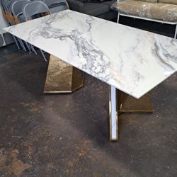 New Modern Real Marble Dining Table With Gold Legs Dimensions Pictures 