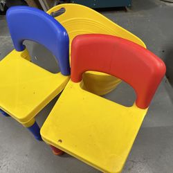 Free  Yellow Bucket With Two  Kiddo Chairs