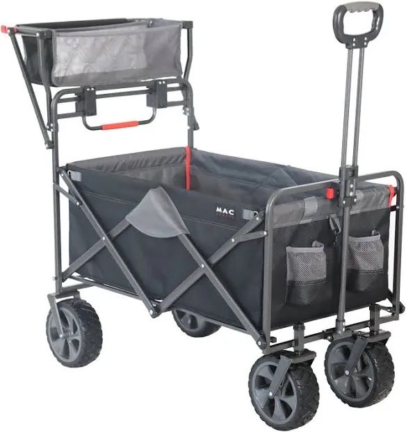 Macsport Foldable Portable Push- Pull Wagon Cart