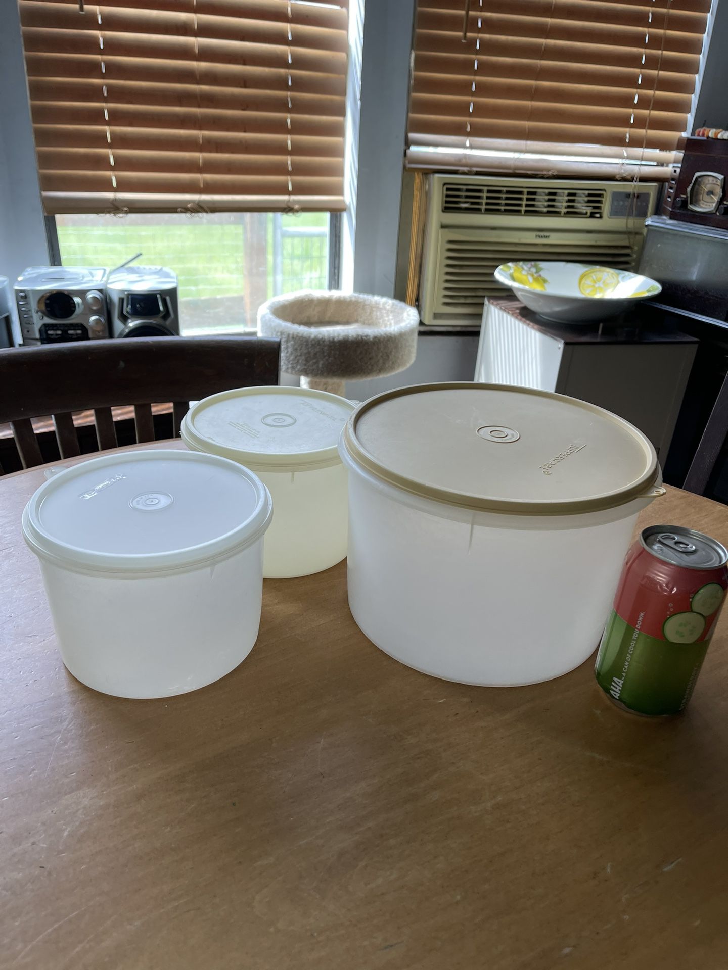 Tupperware tub style containers. 9”x6” $6. 6” x 4 1/2” $4 and $2. Rochester wa