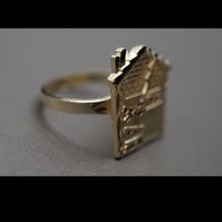 10k Gold Trap House Ring 